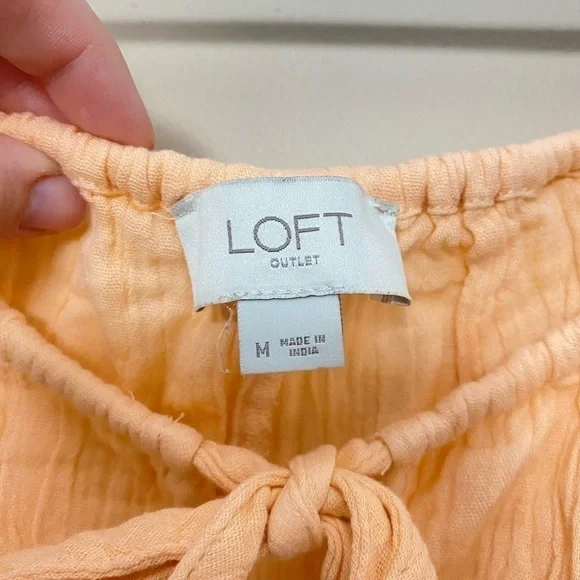 5️⃣ for $25 Loft Lightweight Women’s Medium Orange Tank Top - Picture 2 of 3